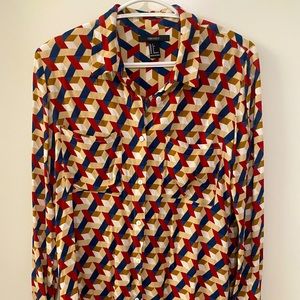 Forever 21 Geometric Blouse